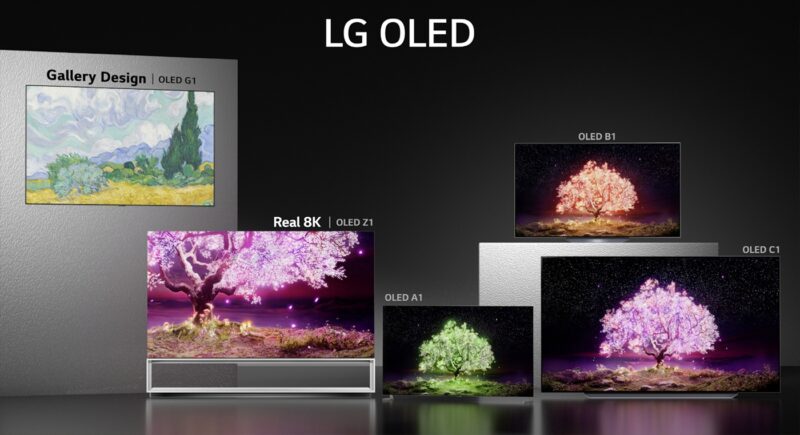 LG Oled, примеры телевизоров