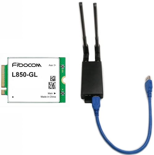 Fibocom L850-GL с адаптером