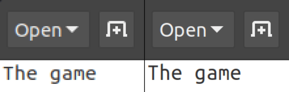 Чёткость текста на мониторе