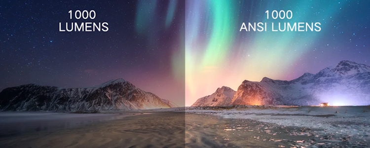 световой поток проектора