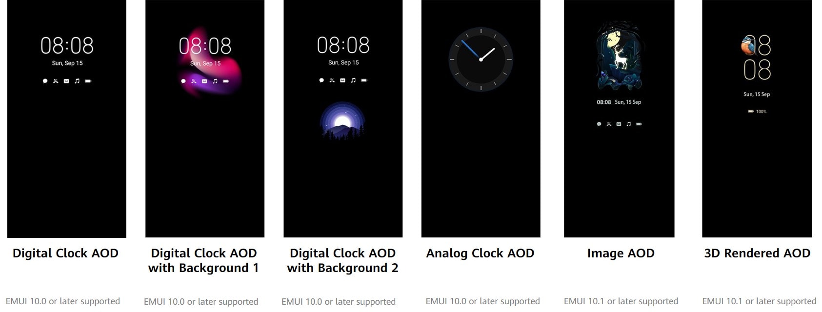Режим  AoD (Always on Display) на телефонах