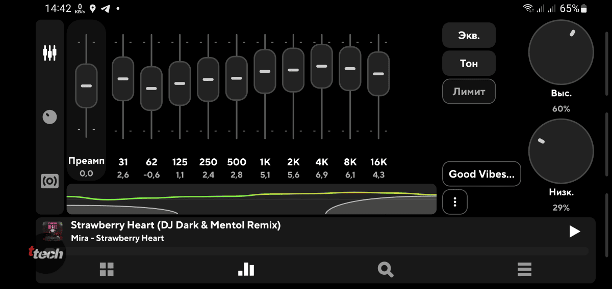 Эквалайзер и пример настройки колонки Halo 200