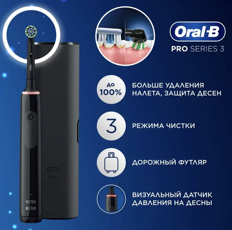 Электрическая зубная щетка в бюджетном сегменте Oral-B Pro 3 3500