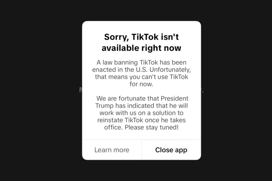 TikTok больше недоступен в США