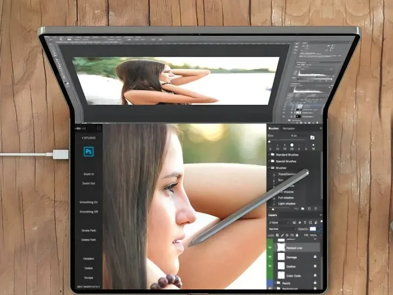 складной iPad без вырезов в экране