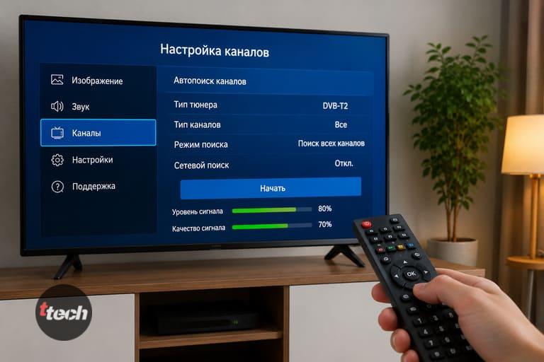 Как настроить каналы на телевизоре